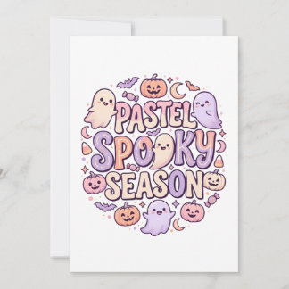 Pastell Mysig Halloweenfest Inbjudningar