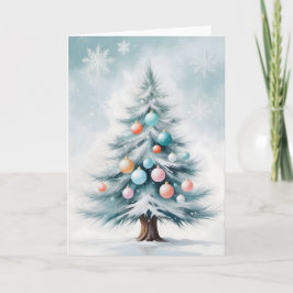 Pastell Naken Tall Stor Blank Julgransprydnad Helgkort