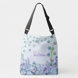 Pastell Namn på Sukkulent Axelväska