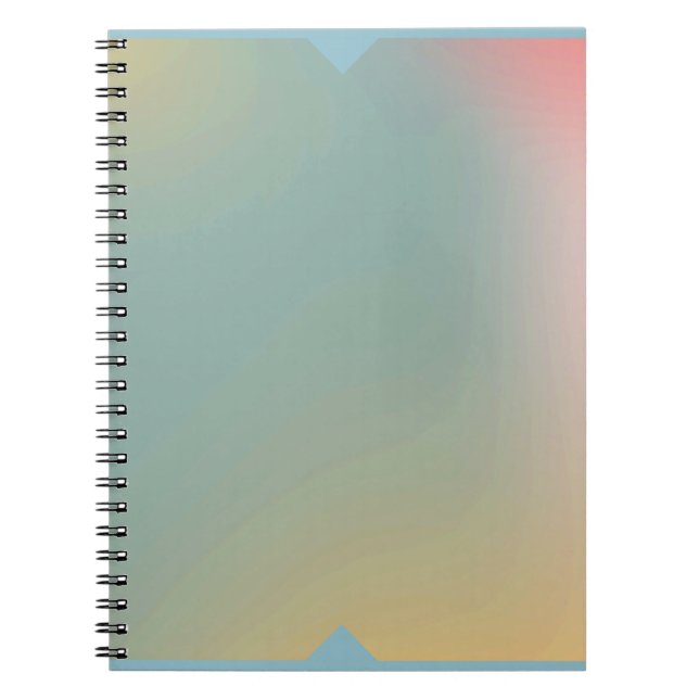 Pastell Ombre Anteckningsbok Mjuk Gradient Journal (Framsidan)