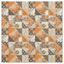 Pastell orange lapptäcke i vintage cottagecore-sti
