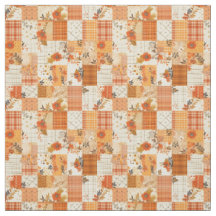 Pastell orange lapptäcke i vintage cottagecore-sti