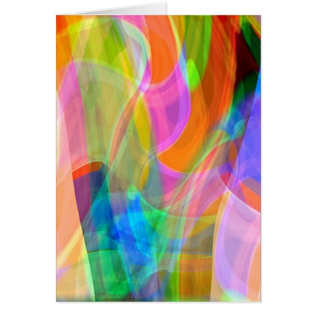 Pastell på gryning hälsningskort (Framsidan)