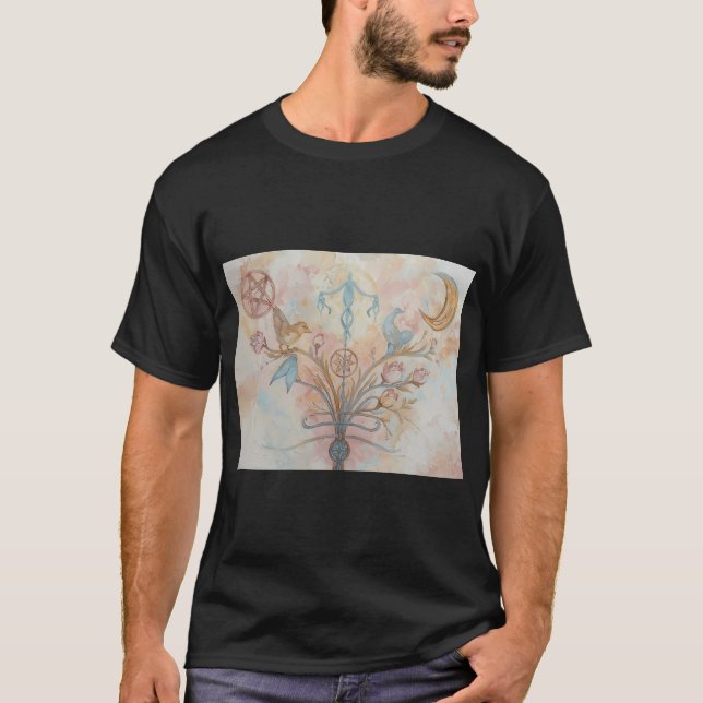 Pastell Pagantryck T Shirt (Framsida)
