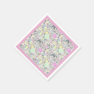 Pastell paisley pappersservett