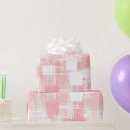 Pastell Peach Rosa Mjuk Abstrakt Mönster Presentpapper