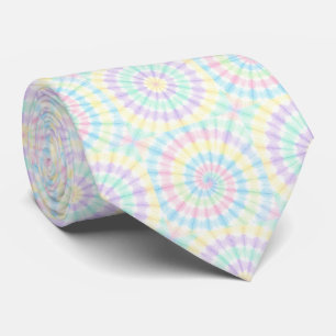 Pastell Psykedelisk Tie-Dye Mönster Slips