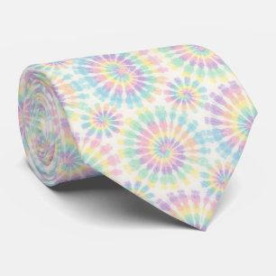 Pastell Psykedelisk Tie-Dye Mönster Slips
