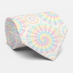 Pastell Psykedelisk Tie-Dye Mönster Slips