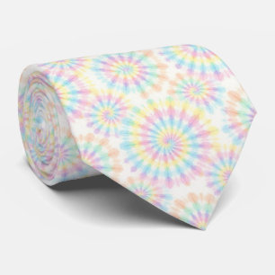 Pastell Psykedelisk Tie-Dye Mönster Slips