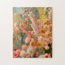 Pastell Ranunculus, Freesia och Dahlia Buketter