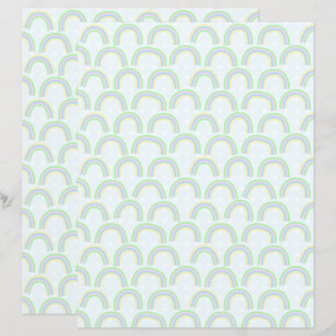 Pastell Regnbåge Blå