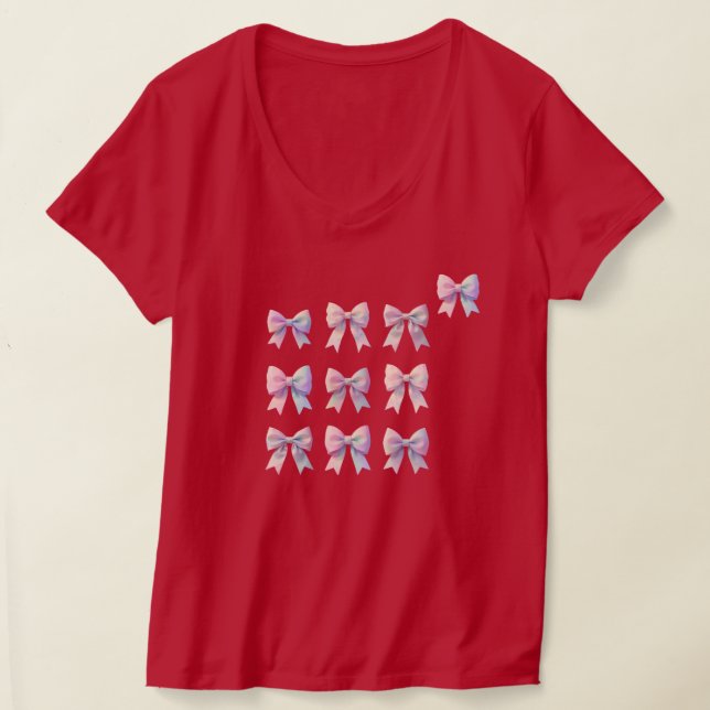 Pastell Regnbåge Coquette Slinga T Shirt (Laydown)
