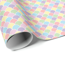 Pastell Regnbåge Diamant Harlekin Presentpapper