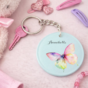 Pastell Regnbåge Fjäril Namn Design Mjuka Färger