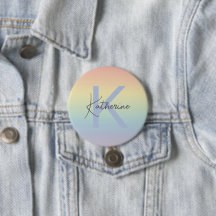 Pastell Regnbåge Gradient Monogram