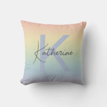 Pastell Regnbåge Gradient Monogram
