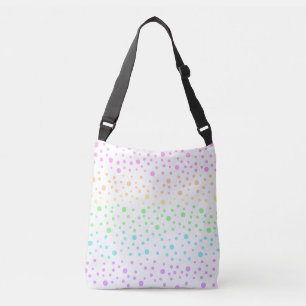 Pastell Regnbåge Prickar Crossbody Väska