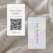 Pastell Regnbåge Stickning QR-kod Lämna en recensi