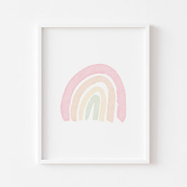 Pastell regnbågsaffisch poster