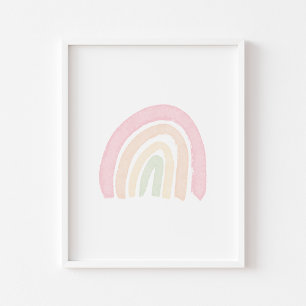 Pastell regnbågsaffisch poster