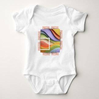 Pastell Regnbågsvågor Baby Bodysuit eller T-Shirt