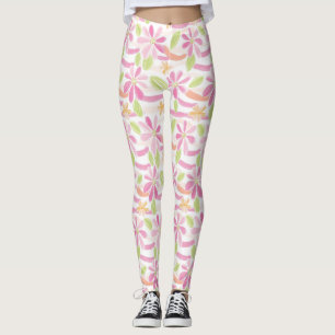 Pastell Retro Blommig (2) Leggings
