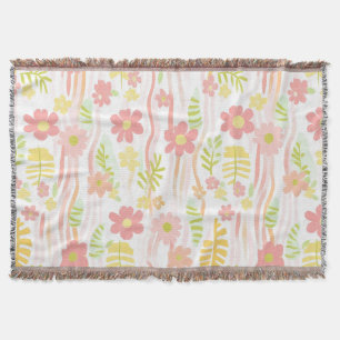 Pastell Retro Blommig (3) Filt