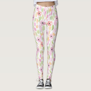 Pastell Retro Blommig (5) Leggings