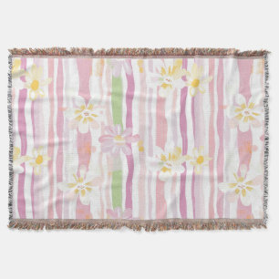 Pastell Retro Blommig (9) Filt