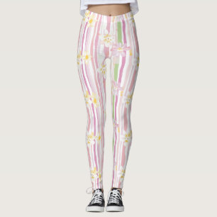 Pastell Retro Blommig (9) Leggings