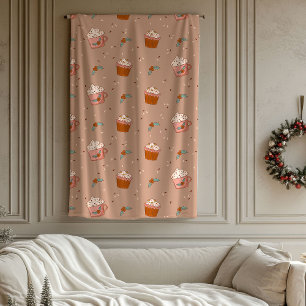 Pastell Retrofilt Blanket Groovy Jul Hem Touch Fleecefilt