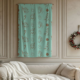 Pastell Retrofilt Blankett Groovy Jul Hem Touch Fleecefilt