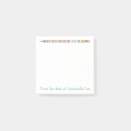 Pastell ritar fyra post-it block