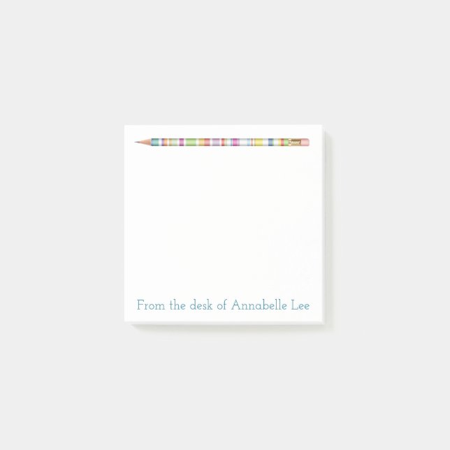 Pastell ritar fyra post-it block (Framsida)