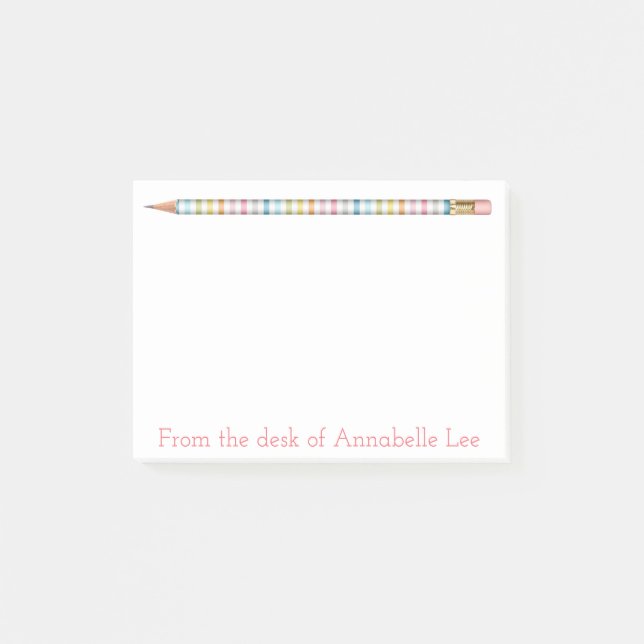 Pastell ritar tre post-it block (Framsida)