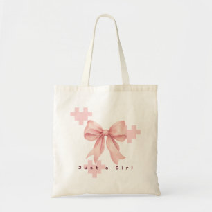 Pastell Rosa Akvarellbåge Totebag Tygkasse
