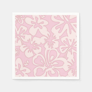 Pastell Rosa Blomsterkonst Pappersservett