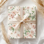 Pastell Rosa Bröllopsblomma Presentpapper<br><div class="desc">Mjukt blomsterinspirerat presentpapper.  Se hela vårt utbud av presentpapper i vår Zazzle-butik.</div>