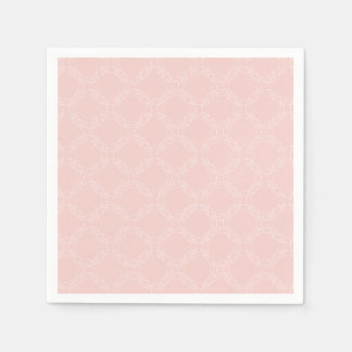 Pastell Rosa Cirkelmönster Pappersservett