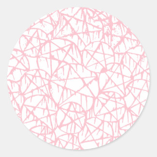 pastell rosa droppande pentagram grunge punk runt klistermärke