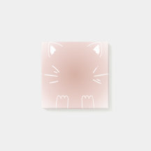 Pastell rosa gradient katt design