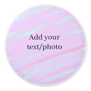 Pastell rosa grön lägg till foto text vattenfärg r knopp