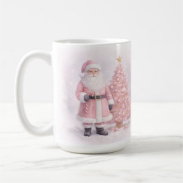 Pastell Rosa Jul Tomte Kaffemugg