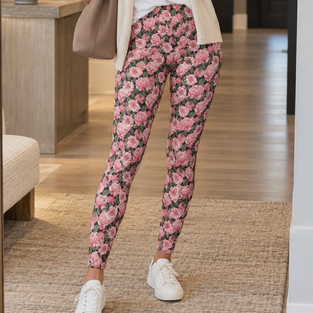 Pastell Rosa Kamelia Leggings (Skapare uppladdad)