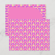 Pastell Rosa Lila Geometrisk Pixelblocksmönster