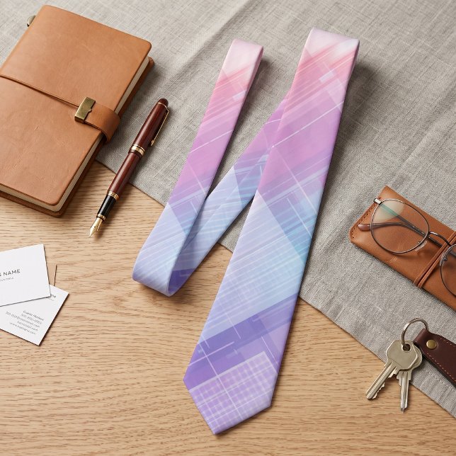 Pastell Rosa Lila Gradient Geometrisk Slips (Skapare uppladdad)