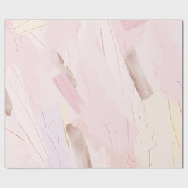 Pastell Rosa och Crème Målarfärg Stänk Presentpapper
