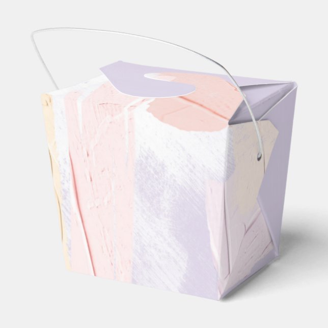 Pastell Rosa och Lila Målad Splash Presentaskar (Baksidan Sidan)