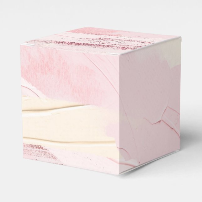 Pastell Rosa och Roséguld Målarstänk Presentaskar (Framsidan Sidan)